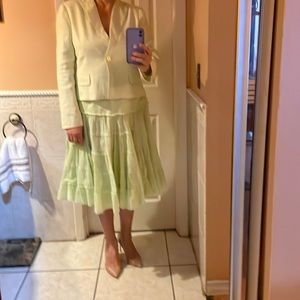 Emanuel Ungaro vintage set skirt and blazer.